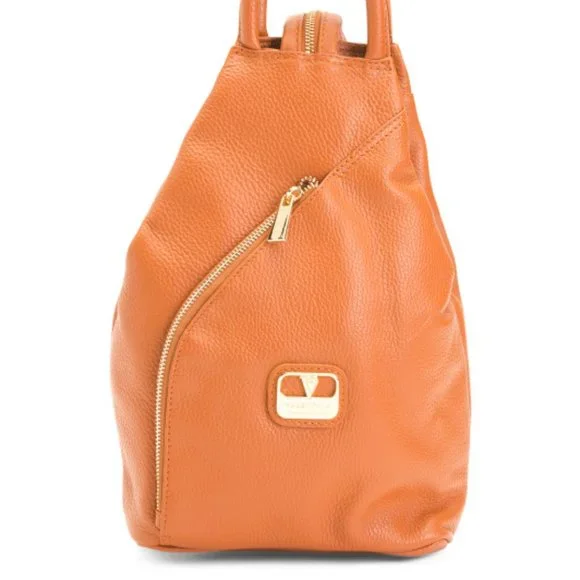 Made In Italy Leather Sling Backpack from VALENTINA - Picture 9 of 9